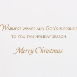 A Child is Born Religious Christmas Greeting Card