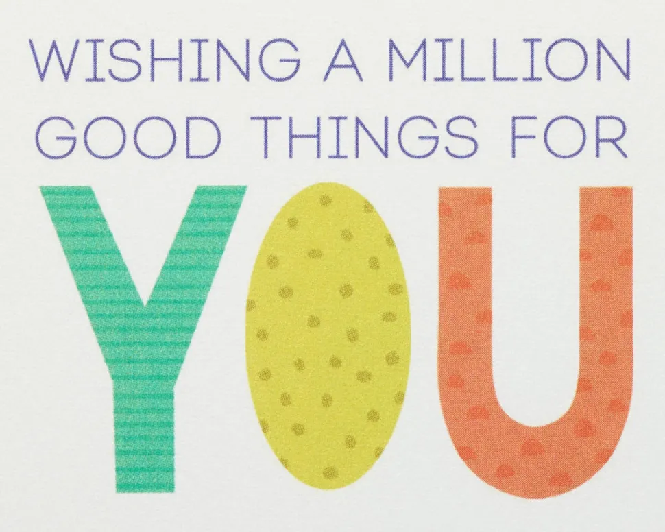 A Million Good Things Birthday Greeting Card
