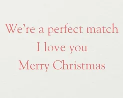 A Perfect Match Christmas Greeting Card
