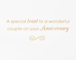 A Special Toast Anniversary Greeting Card for Couple – Designed by House of Turnowsky