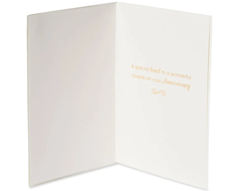 A Special Toast Anniversary Greeting Card for Couple – Designed by House of Turnowsky
