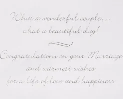 A Wonderful Couple Wedding Greeting Card for Couple