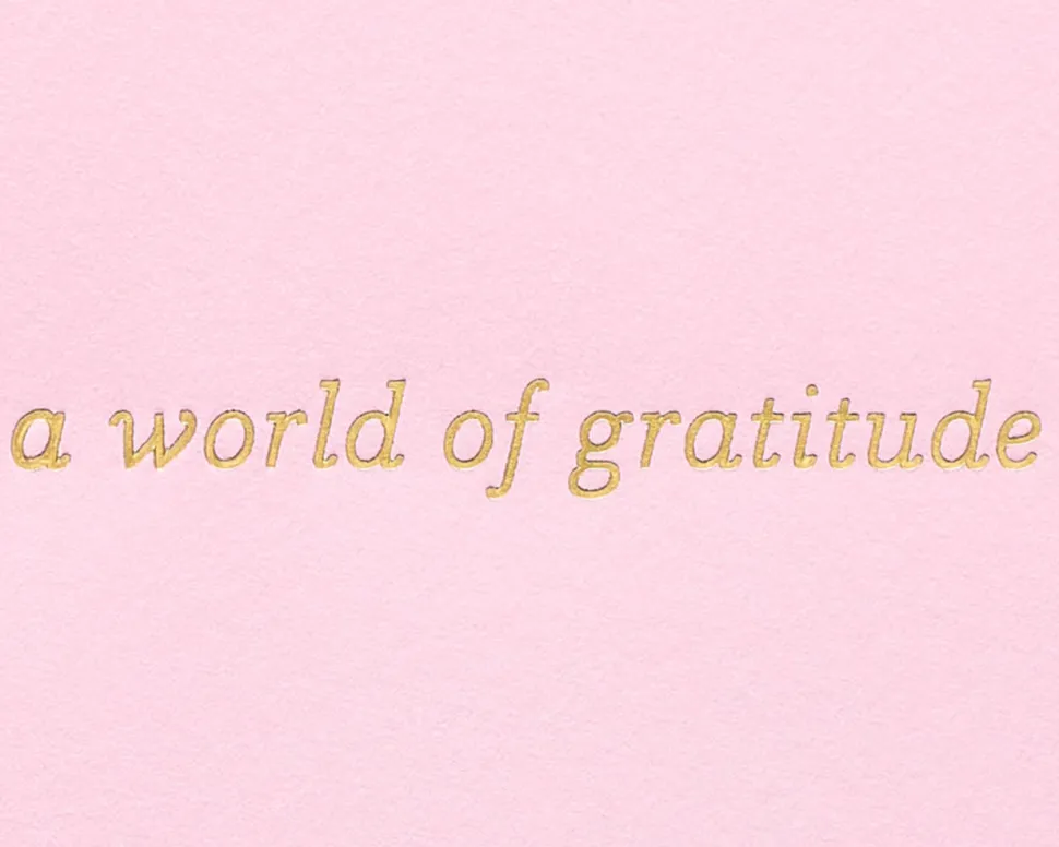 A World of Gratitude Thank You Greeting Card