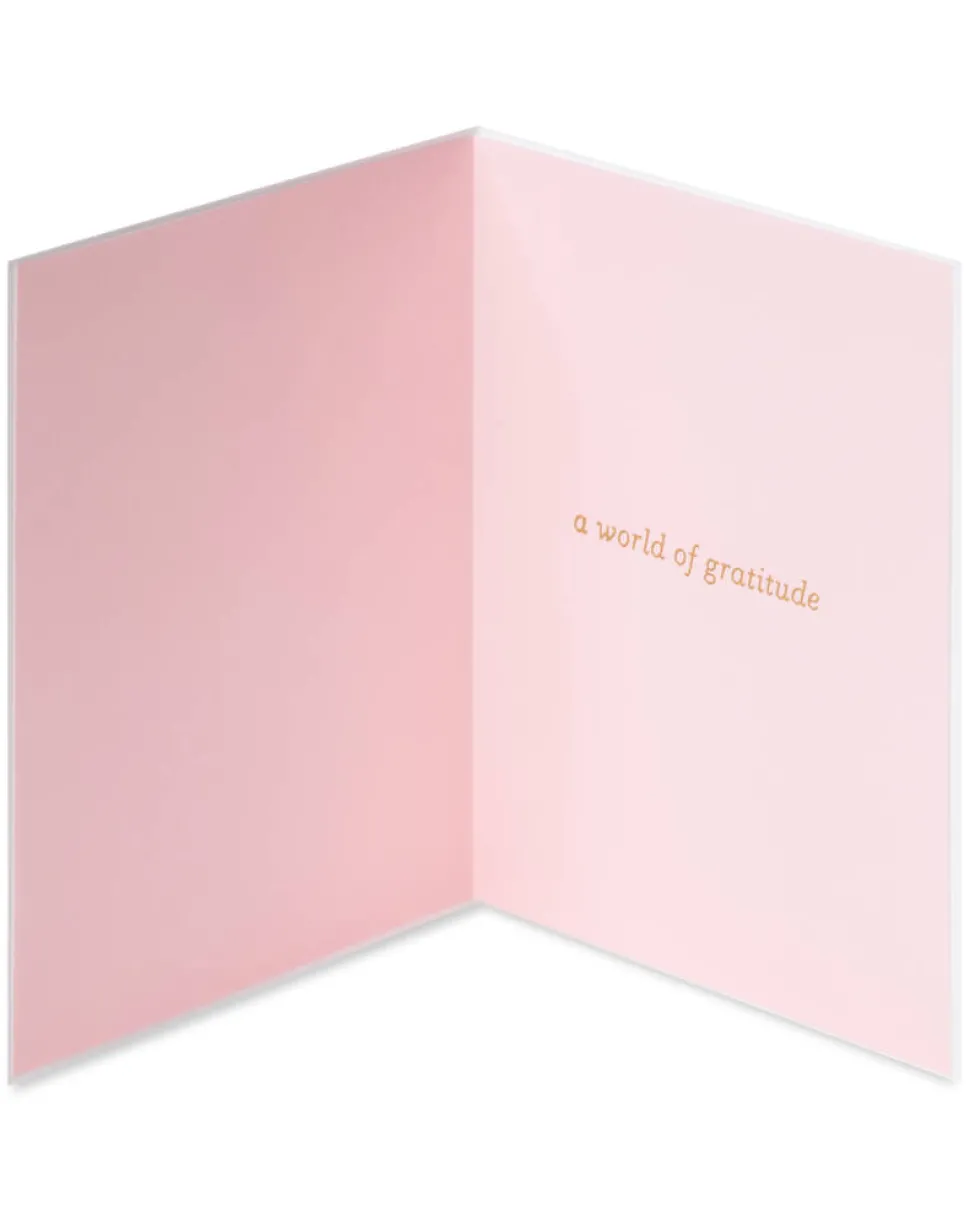 A World of Gratitude Thank You Greeting Card