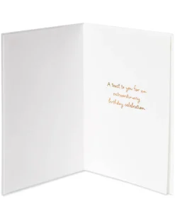 Age And Wine Quote Birthday Greeting Card
