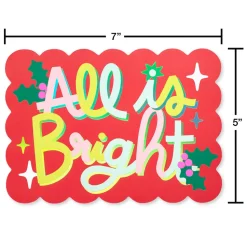 All is Bright Christmas Cards Boxed with Envelopes, 16-Count