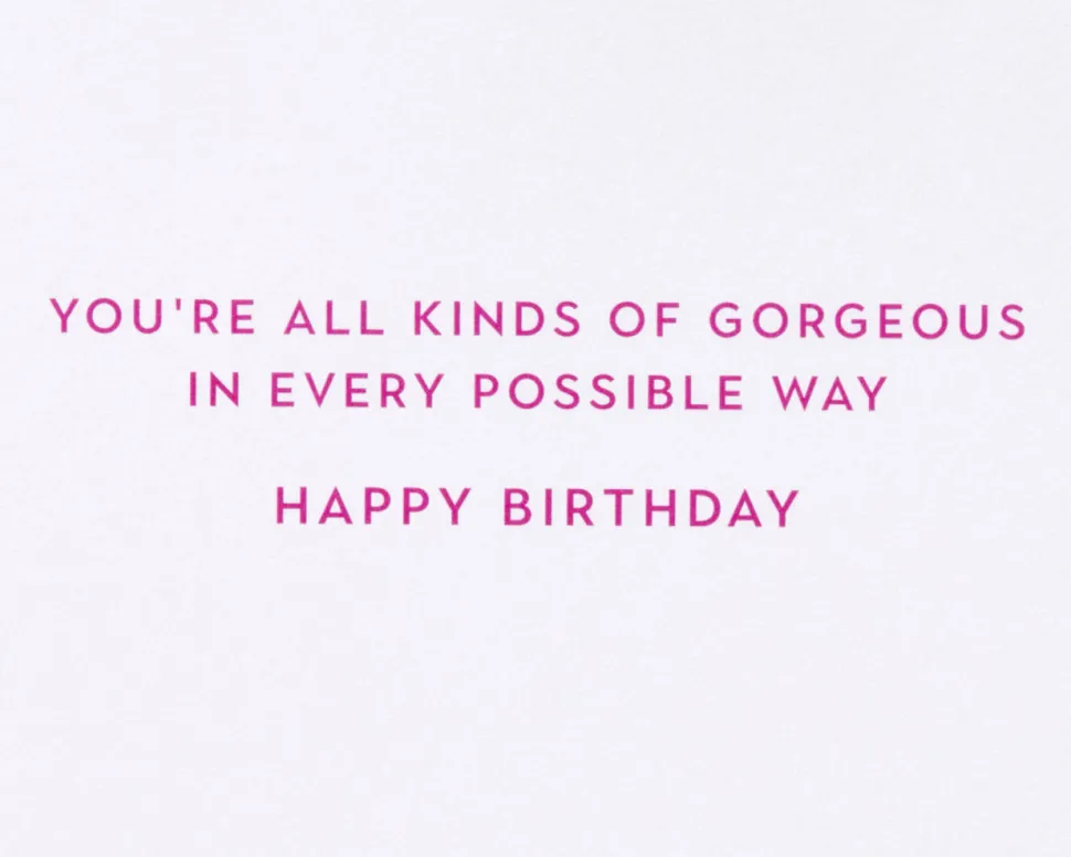 All Kinds of Gorgeous Birthday Greeting Card for Her – Illustrated by Sandra K Pena