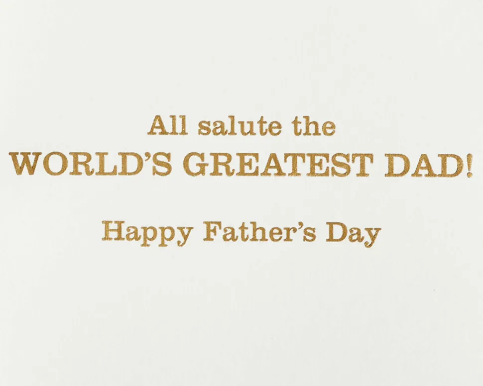 All Salute Father’s Day Greeting Card