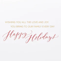 All the Love and Joy Holiday Greeting Card for Mom