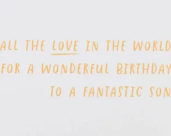 All the Love In the World Birthday Greeting Card for Son