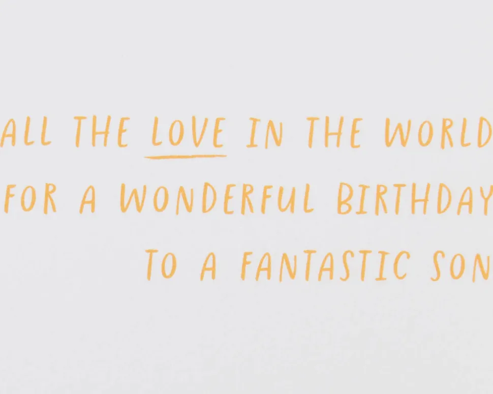 All the Love In the World Birthday Greeting Card for Son