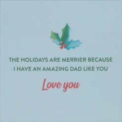Amazing Dad Like You Christmas Greeting Card for Dad