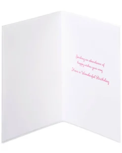 An Abundance of Happy Wishes Birthday Greeting Card