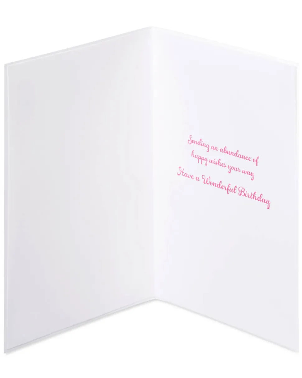 An Abundance of Happy Wishes Birthday Greeting Card