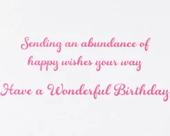 An Abundance of Happy Wishes Birthday Greeting Card