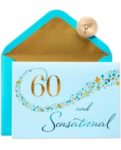 60 And Sensational Birthday Greeting Card