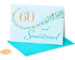 60 And Sensational Birthday Greeting Card