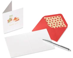 Animal and Books Teacher Thank You Boxed Blank Note Cards with Envelopes, 20-Count
