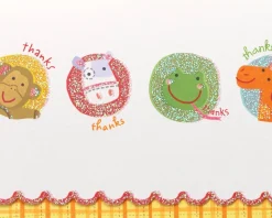 Animal Thank You Boxed Blank Note Cards with Glitter, 14-Count