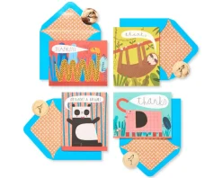 Animals Boxed Thank You Cards and Envelopes, 20-Count