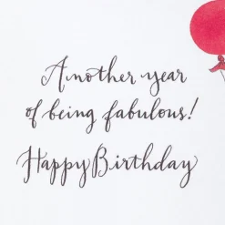 Another Year of Being Fabulous Birthday Greeting Card