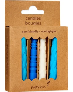 Aqua Birthday Candles, 12-Count