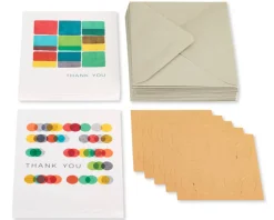 Art Pattern Boxed Blank Note Cards with Envelopes, 20-Count