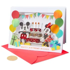 As Wonderful As You Mickey and Minnie Mouse Birthday Greeting Card