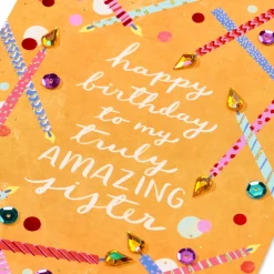 Awesome Sibling Birthday Greeting Card for Sister