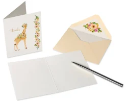 Baby Animals Thank You Boxed Blank Note Cards with Envelopes, 20-Count