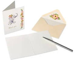 Baby Animals Thank You Boxed Blank Note Cards with Envelopes, 20-Count