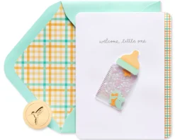 Baby Bottle New Baby Greeting Card
