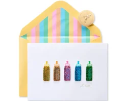 Baby Bottles New Baby Greeting Card