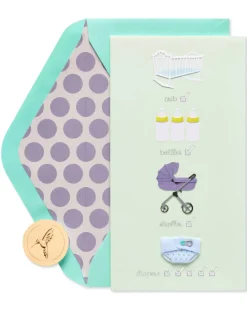 Baby Checklist New Baby Greeting Card