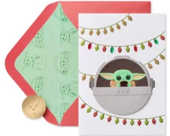 Baby Yoda Star Wars Christmas Greeting Card