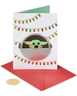 Baby Yoda Star Wars Christmas Greeting Card