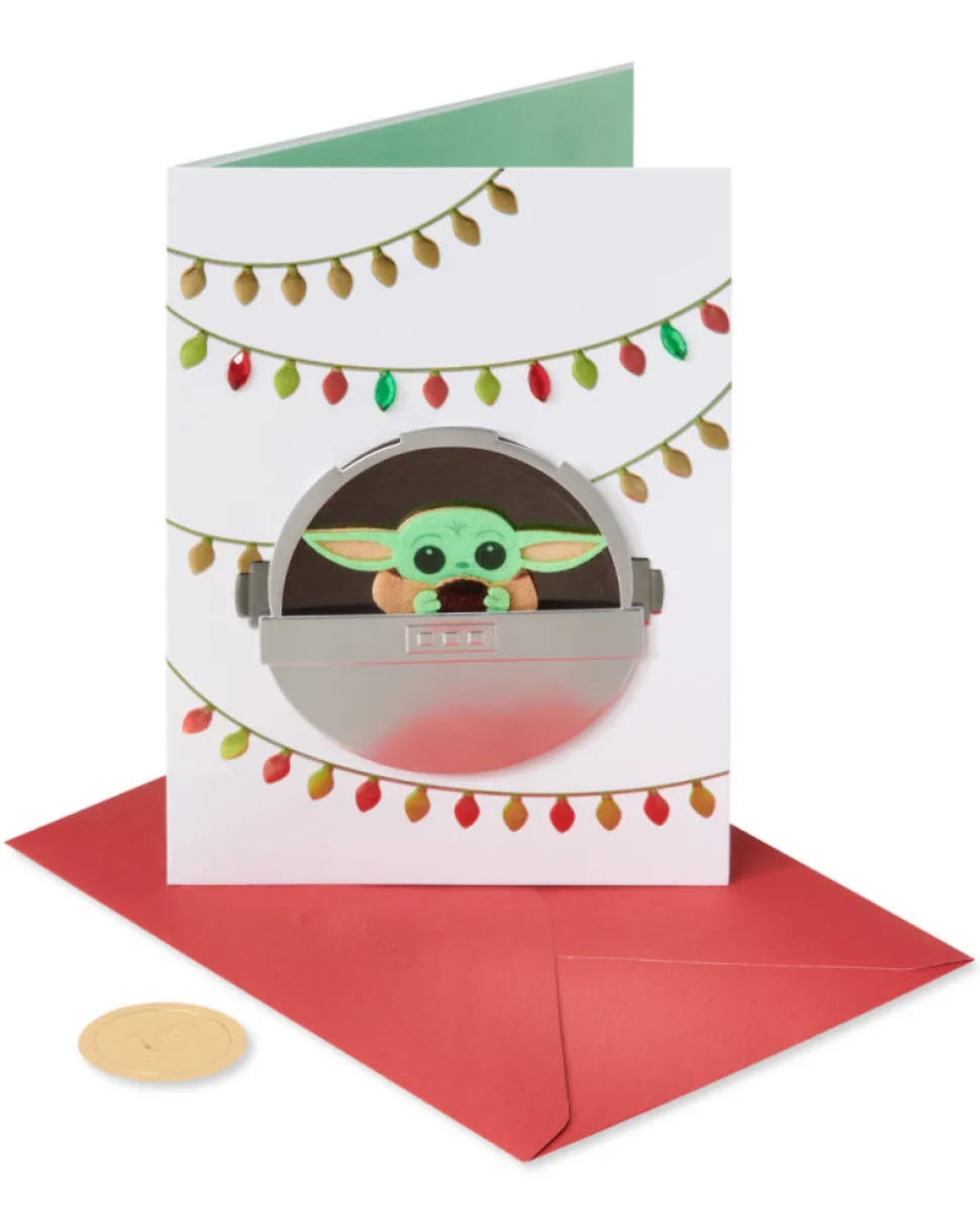 Baby Yoda Star Wars Christmas Greeting Card