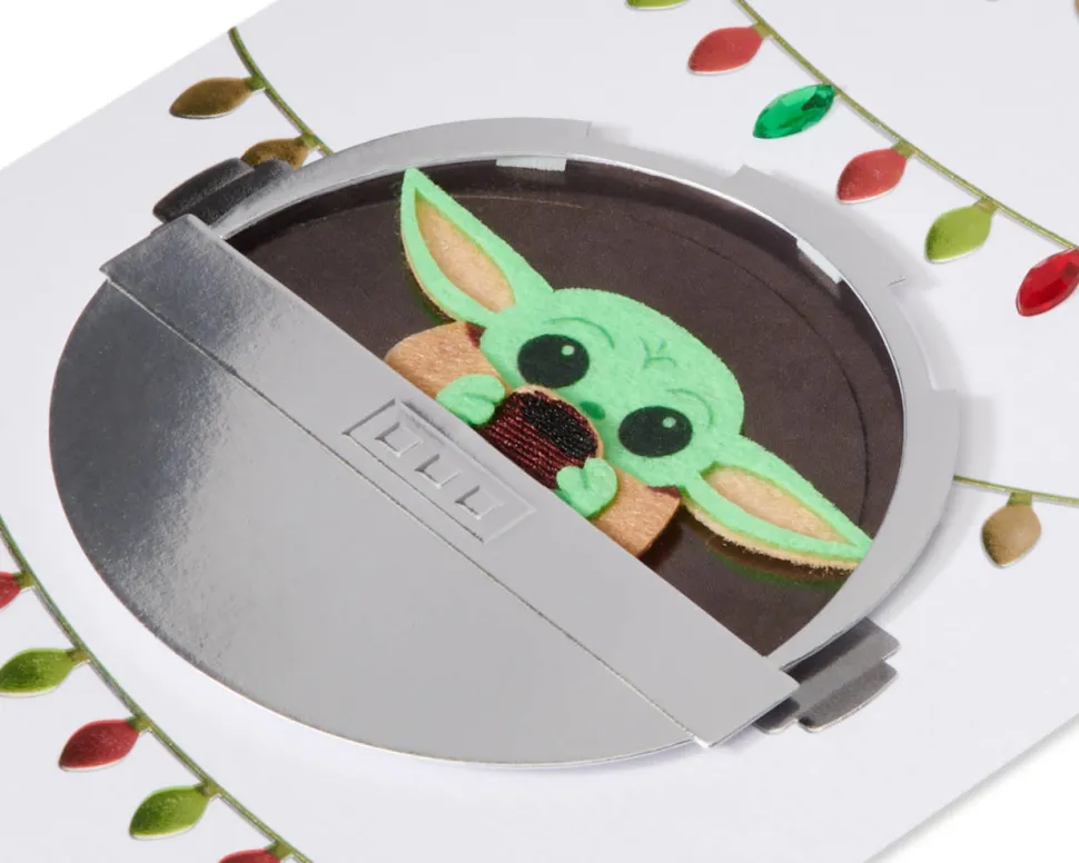Baby Yoda Star Wars Christmas Greeting Card