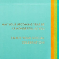 Balloon and Tassel Birthday Greeting Card
