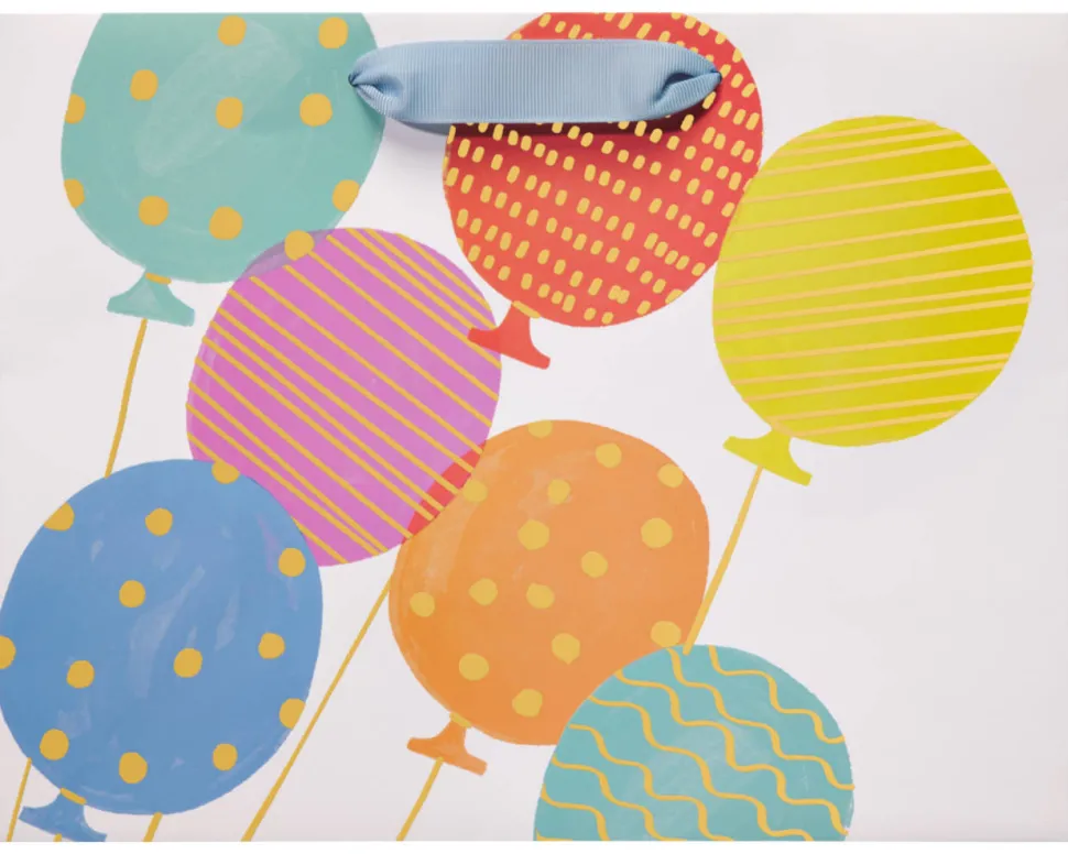 Balloons Large Birthday Gift Bag, 1 Bag