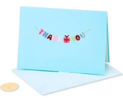 Banner Blank Thank You Greeting Card