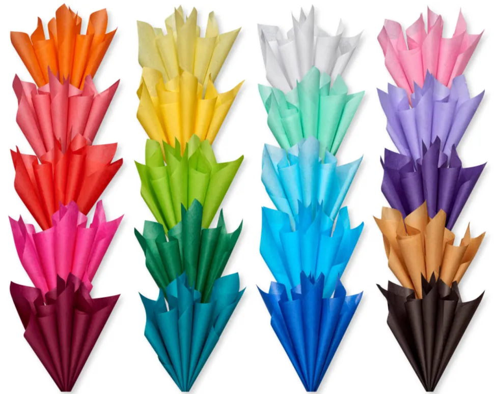 Basic Multicolor Assortment Tissue Paper, 20-Sheets