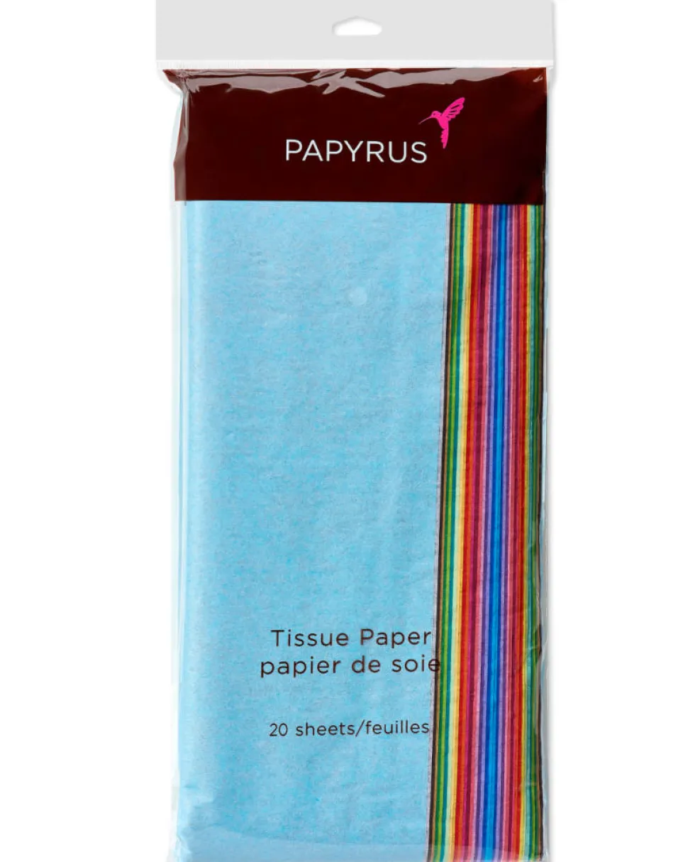 Basic Multicolor Assortment Tissue Paper, 20-Sheets