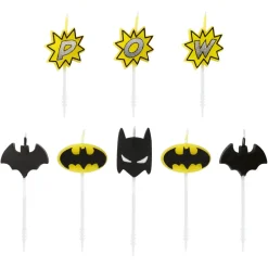Batman Cake Topper Papyrus Birthday Candles, 8-Count