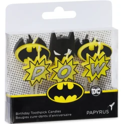Batman Cake Topper Papyrus Birthday Candles, 8-Count
