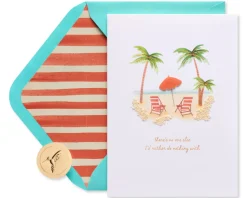 Beach Blank Romantic Greeting Card