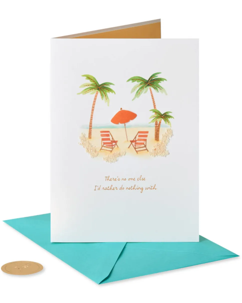 Beach Blank Romantic Greeting Card