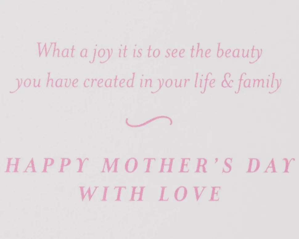 Beauty You Have Created Mother’s Day Greeting Card for Daughter