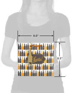 Beer Gift Bag, Bottles and Glasses, 1-Count