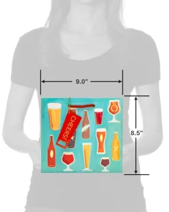 Beer Gift Bag, Cheers, 1-Count